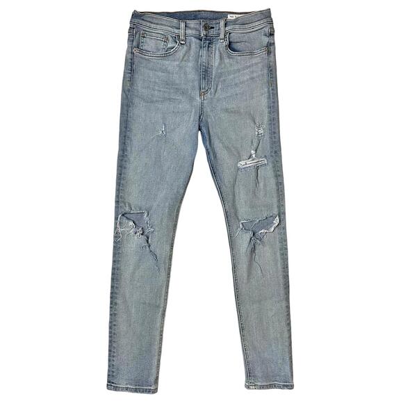 rag & bone Denim - Rag & Bone Distressed High Rise Ankle Skinny Jeans Womens 29